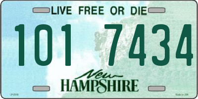 NH license plate 1017434