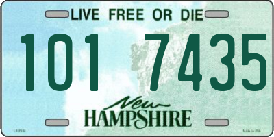 NH license plate 1017435