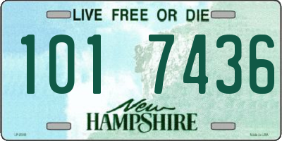 NH license plate 1017436