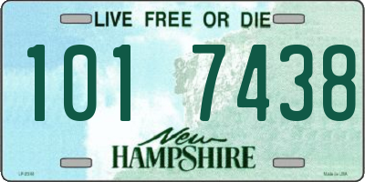 NH license plate 1017438
