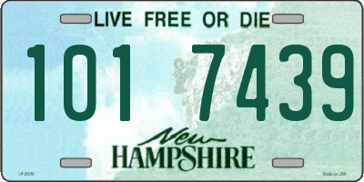 NH license plate 1017439
