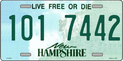 NH license plate 1017442