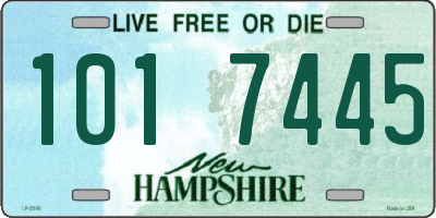 NH license plate 1017445