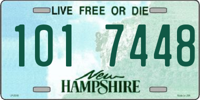 NH license plate 1017448