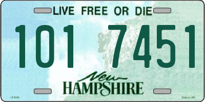 NH license plate 1017451