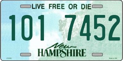 NH license plate 1017452