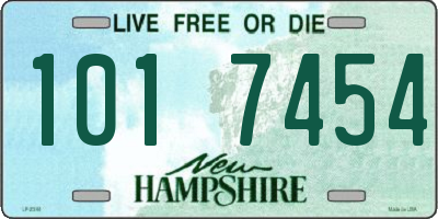 NH license plate 1017454