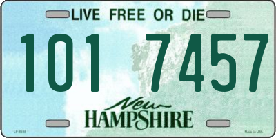 NH license plate 1017457
