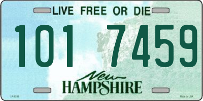 NH license plate 1017459