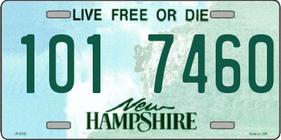 NH license plate 1017460