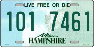 NH license plate 1017461