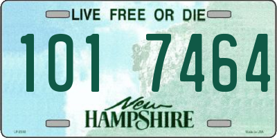 NH license plate 1017464
