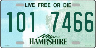 NH license plate 1017466