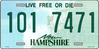 NH license plate 1017471
