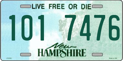 NH license plate 1017476