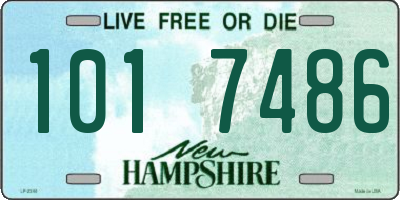NH license plate 1017486
