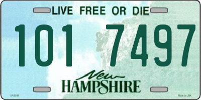 NH license plate 1017497