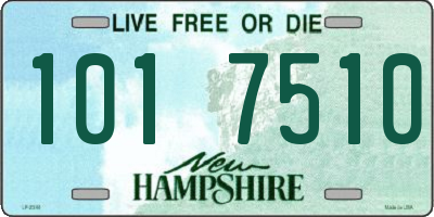 NH license plate 1017510
