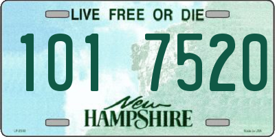 NH license plate 1017520