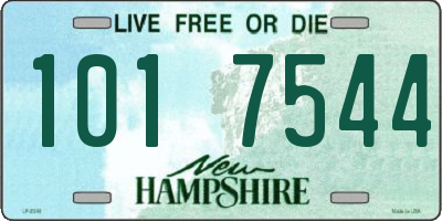 NH license plate 1017544