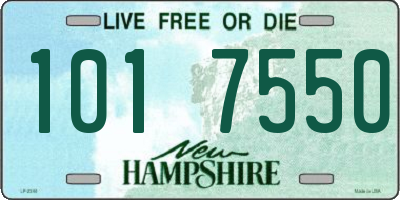 NH license plate 1017550