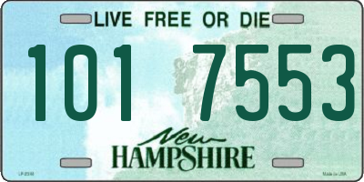 NH license plate 1017553