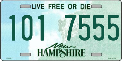NH license plate 1017555