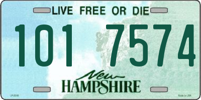 NH license plate 1017574