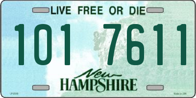 NH license plate 1017611