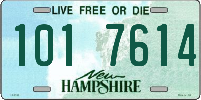 NH license plate 1017614