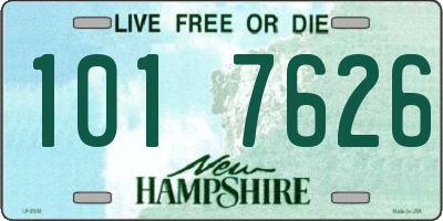 NH license plate 1017626