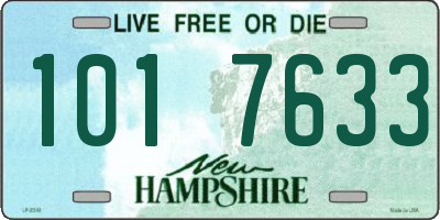 NH license plate 1017633