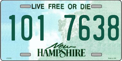 NH license plate 1017638