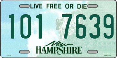 NH license plate 1017639