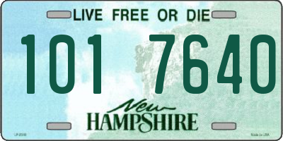 NH license plate 1017640