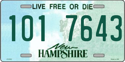 NH license plate 1017643