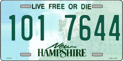 NH license plate 1017644