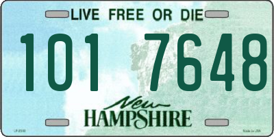 NH license plate 1017648