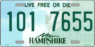NH license plate 1017655