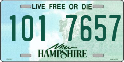 NH license plate 1017657