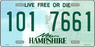 NH license plate 1017661