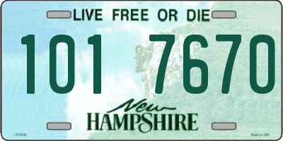 NH license plate 1017670