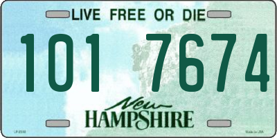 NH license plate 1017674