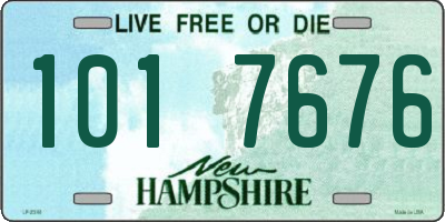 NH license plate 1017676
