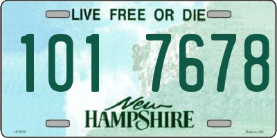 NH license plate 1017678