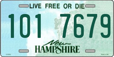NH license plate 1017679