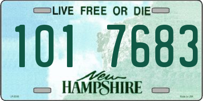 NH license plate 1017683