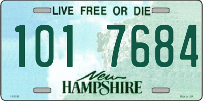 NH license plate 1017684