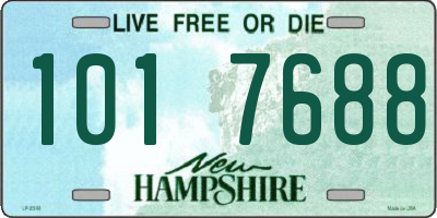 NH license plate 1017688