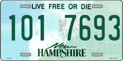 NH license plate 1017693